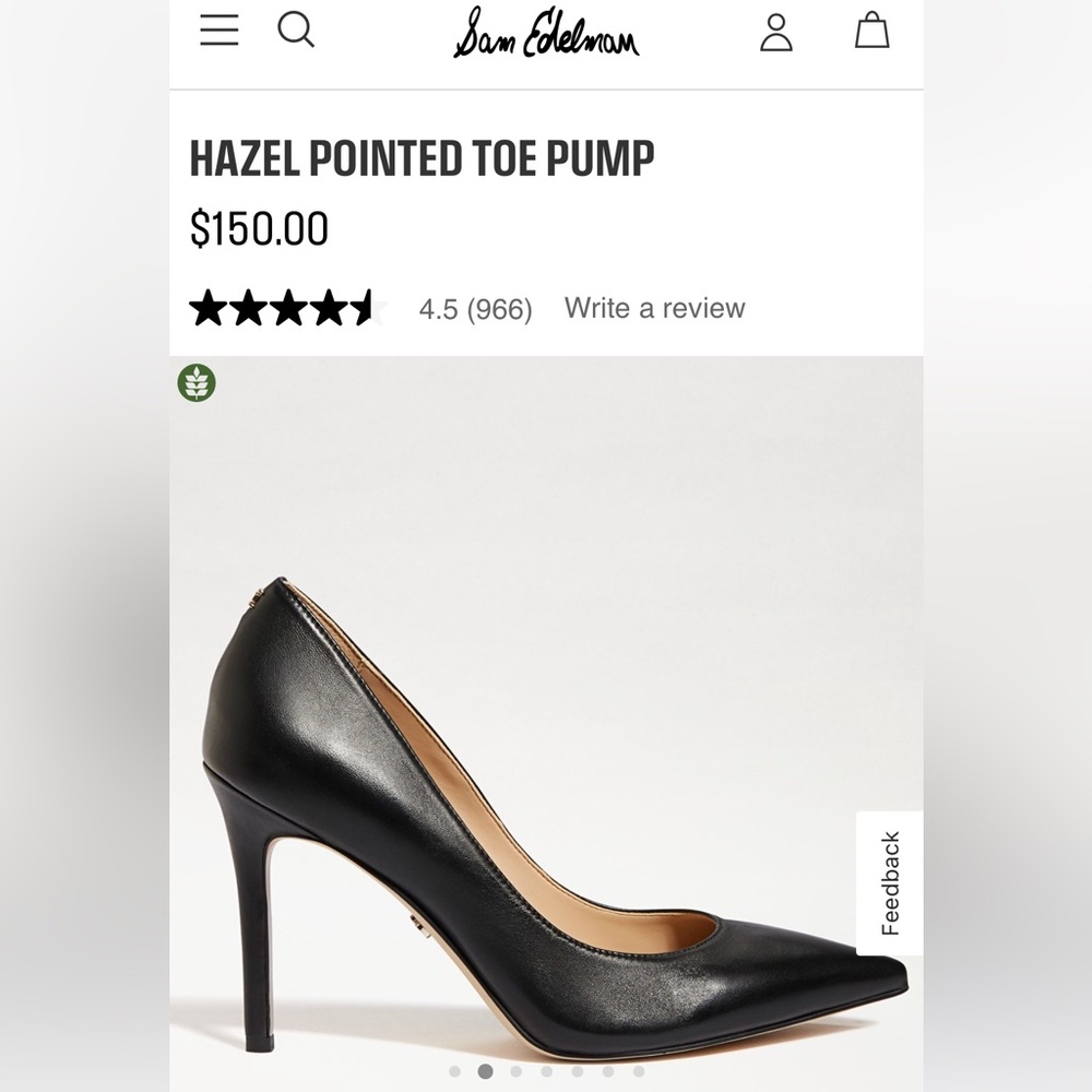 Elegant Black Leather Pumps